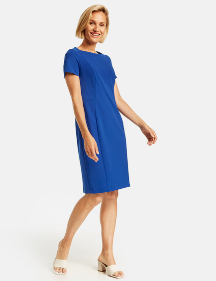 Etuikleid Mit 1 2 Arm In Blau Gerry Weber