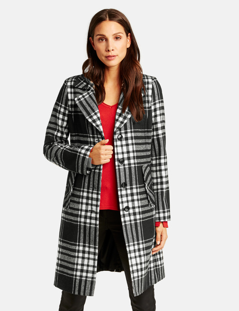 celinna wool checked coat