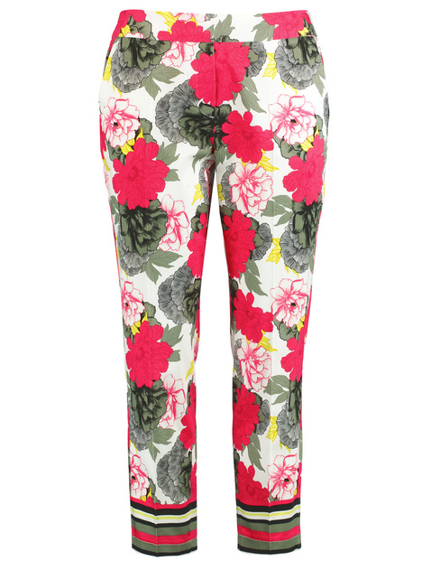 Fonkelnieuw Broek Greta met bloemenprint, Multicolor | SAMOON Plus Size SO-17