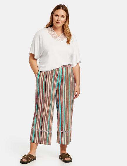 culottes striped pants