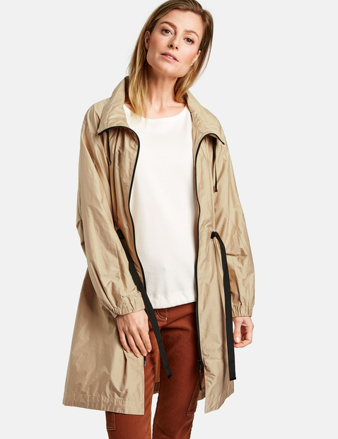 lightweight coat with hood