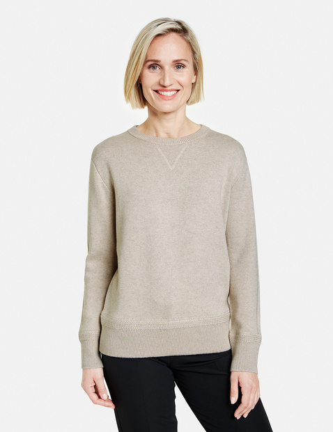 Flauschiger Pullover Mit Kaschmir In Beige Gerry Weber