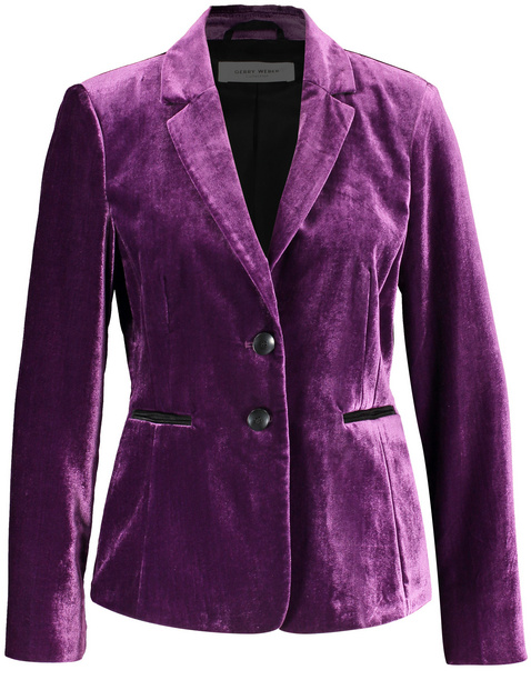 Blazer Aus Samt In Lila Gerry Weber