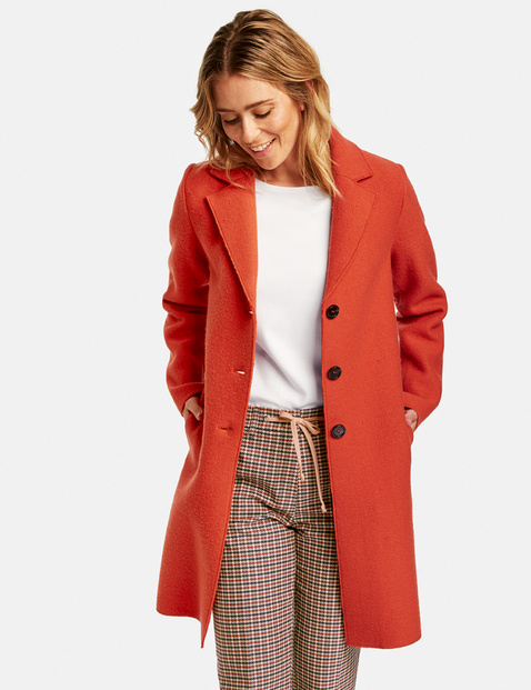 Kurzmantel Mit Wollanteil In Rot Gerry Weber